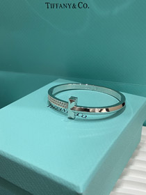 Tiffany full diamond moissanite diamond T-shaped buckle bracelet bracelet-3684  